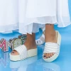 Papuci Dama cu Platforma X11 Bej Mei