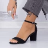 Sandale Dama cu Toc gros XD251R Black Mei