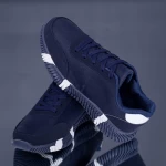 Pantofi Sport Barbati A19 Albastru inchis-Alb Erin