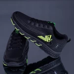 Pantofi Sport Barbati XX30-10 Negru-Verde Fashion
