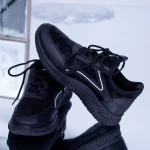 Pantofi Sport Barbati 108 Negru-Alb Fashion