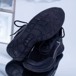 Pantofi Sport Barbati 108 Negru-Alb Fashion