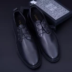 Pantofi Barbati din piele naturala KL6805 Black » MeiMall.Ro