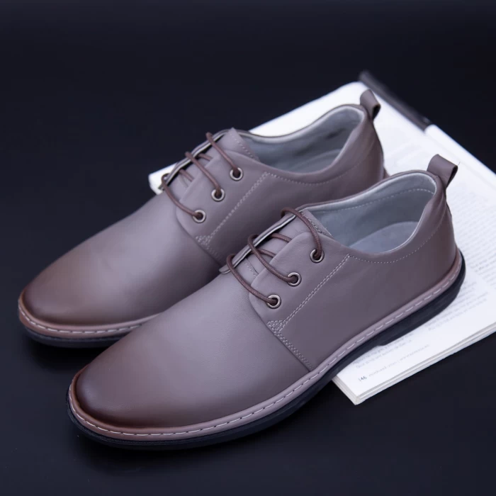 Pantofi Barbati din piele naturala KL6805 Grey (M44) Stephano