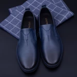 Pantofi Barbati din piele naturala KL60803 Blue » MeiMall.Ro
