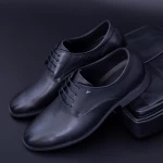 Pantofi Barbati din piele naturala K3505 Black (M44) Stephano