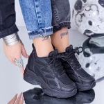 Pantofi Sport Dama cu Platforma WL135 Negru Mei