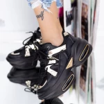 Pantofi Sport Dama cu Platforma 2013 Negru Mei
