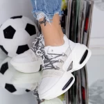 Pantofi Sport Dama cu Platforma 2016 Alb Mei