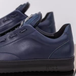 Pantofi Sport Barbati din piele naturala 90985 Albastru inchis F.Gerardo