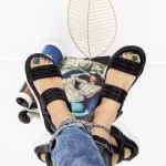 Sandale Dama cu Platforma WL219 Negru » MeiMall.Ro