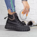 Pantofi Sport Dama cu Platforma M2022-2 Negru Fashion