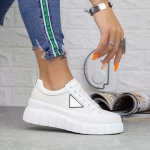 Pantofi Sport Dama cu Platforma M2022-4 Alb Fashion