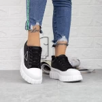 Pantofi Sport Dama cu Platforma M2022-4 Negru Fashion