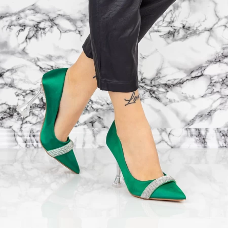 Pantofi Stiletto 2SY18 Verde » MeiMall.Ro