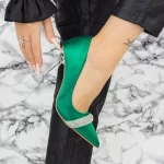 Pantofi Stiletto 2SY18 Verde » MeiMall.Ro