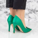 Pantofi Stiletto 2YZ3 Verde » MeiMall.Ro