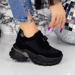 Pantofi Sport Dama cu Platforma 2SZ5 Negru » MeiMall.Ro