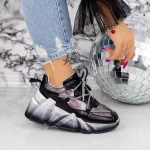 Pantofi Sport Dama cu Platforma M0182-104 Negru Seniorah