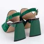 Sandale Dama cu Toc gros K4340-3722A Verde » MeiMall.Ro
