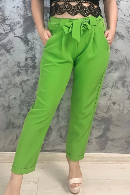 Pantaloni Dama 9968 Verde » MeiMall.Ro