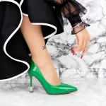 Pantofi Stiletto 2DC8 Verde » MeiMall.Ro