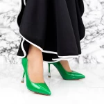 Pantofi Stiletto 2DC8 Verde » MeiMall.Ro