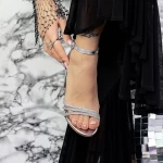 Sandale Dama cu Toc gros 2XKK28 Argintiu » MeiMall.Ro