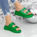 Papuci Dama 2WS10 Verde » MeiMall.Ro