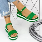 Sandale Dama 2PT10 Verde » MeiMall.Ro