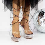 Sandale Dama cu Toc gros si Platforma 2XKK68 Multicolor » MeiMall.Ro