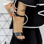 Sandale Dama cu Toc gros 2XKK91 Negru » MeiMall.Ro
