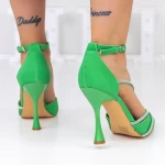 Pantofi Stiletto 3XKK22 Verde » MeiMall.Ro