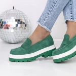 Pantofi Casual Dama 3LE20 Verde » MeiMall.Ro