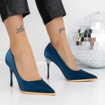 Pantofi Stiletto 3DC27 Albastru » MeiMall.Ro