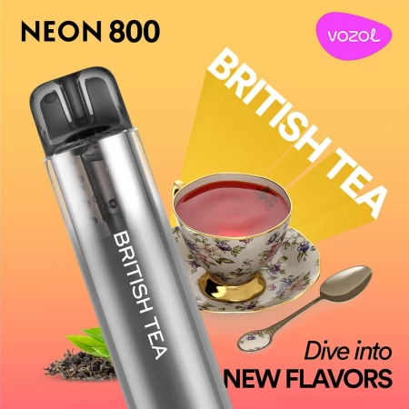 Tigara electronica de unica folosinta NEON800 BRITISH TEA » MeiMall.Ro