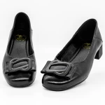 Pantofi cu Toc gros 9625 Negru » MeiMall.Ro