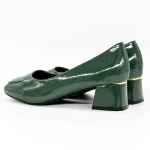 Pantofi cu Toc gros TP377-1 Verde » MeiMall.Ro