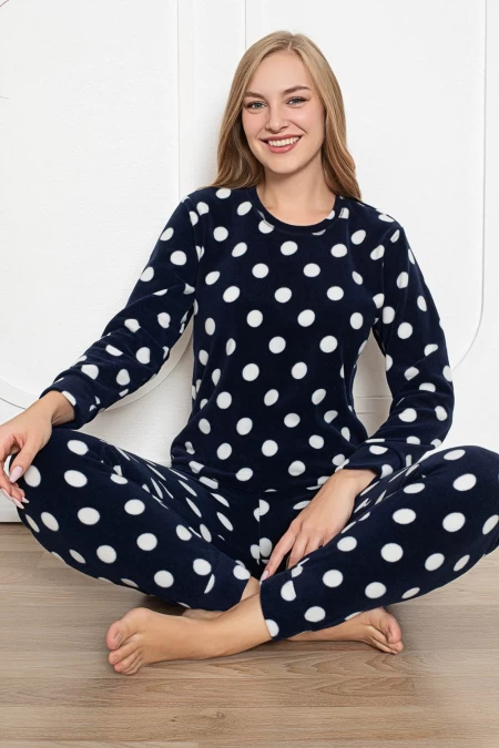 Pijama Dama PJ20 Bleumarin Pamuklu