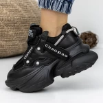 Pantofi Sport Dama cu Platforma 3WL102 Negru » MeiMall.Ro