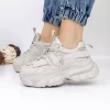 Pantofi Sport Dama cu Platforma 3WL150 Gri | Mei