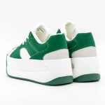 Pantofi Sport Dama cu Platforma 3XJ113 Verde » MeiMall.Ro