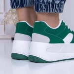 Pantofi Sport Dama cu Platforma 3XJ113 Verde » MeiMall.Ro
