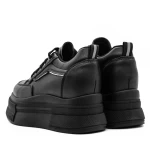 Pantofi Sport Dama cu Platforma 3WL166 Negru » MeiMall.Ro
