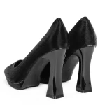 Pantofi cu Toc gros 3DC33 Negru » MeiMall.Ro