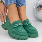 Pantofi Casual Dama 3LN2 Verde » MeiMall.Ro