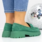 Pantofi Casual Dama 3LN2 Verde » MeiMall.Ro