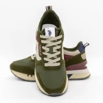Pantofi Sport Barbati BUZZY001A Verde olive-Bordo » MeiMall.Ro