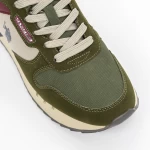 Pantofi Sport Barbati BUZZY001A Verde olive-Bordo » MeiMall.Ro