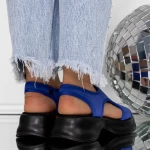 Sandale Dama cu Platforma 3GZ97 Albastru inchis » MeiMall.Ro